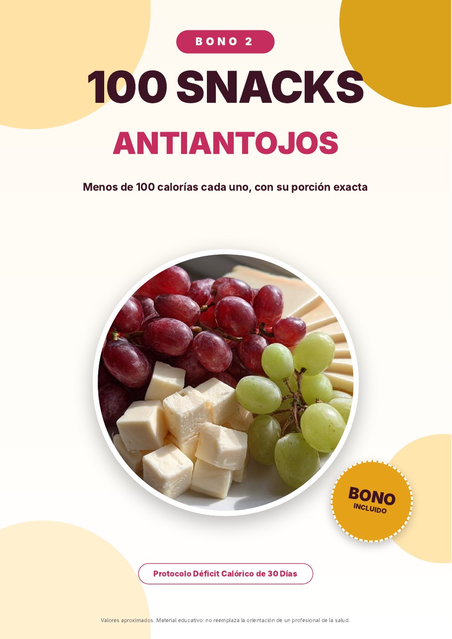 Portada del Bono #2: 100 Snacks Antiantojos